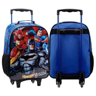 Mochila Rodinha Liga Da Justiça Azul 16l