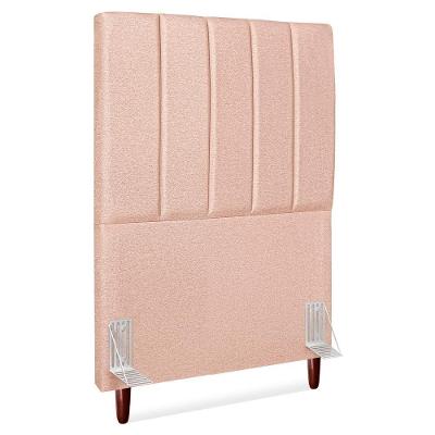 Cabeceira Solteiro 100 Cm Com Frame Carla Linho Rose Artte Rose