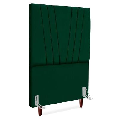 Cabeceira Solteiro 100 Cm Com Frame Belgica Suede Verde Artte Verde