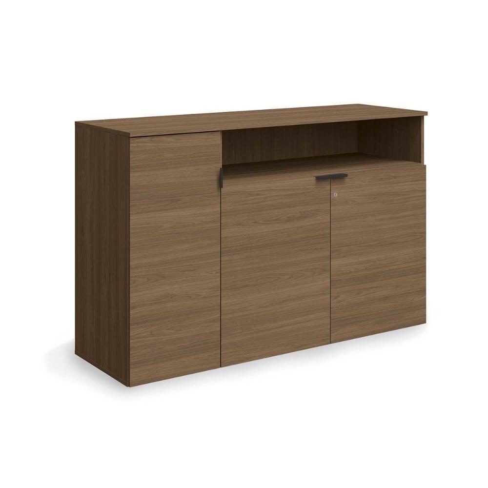 Balcão de Escritório Frame F208 c/ 3 Portas c/ Chave Munique - Kappesberg - 1