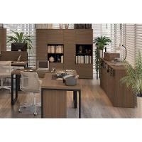 Balcão de Escritório Frame F208 c/ 3 Portas c/ Chave Munique - Kappesberg - 2