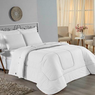 Edredom Queen Nobre 1 Peça Dupla Face 2,20m X 2,40m Malha 100% Algodão - Branco