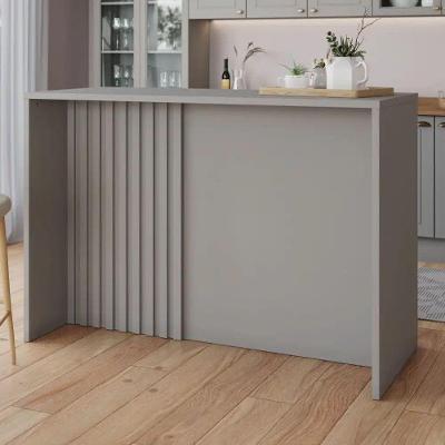 Bancada Para Cozinha Gourmet Requinte Henn Cinza