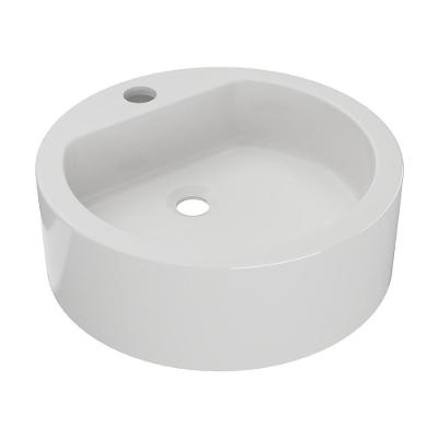 Cuba Sobrepor Banheiro Redonda 35x12x35cm Multimóveis Cr10153 Branco