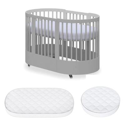 Berço 3 Em 1 Progressivo Com Colchões Inclusos Wave Divicar Cr40123 Cinza