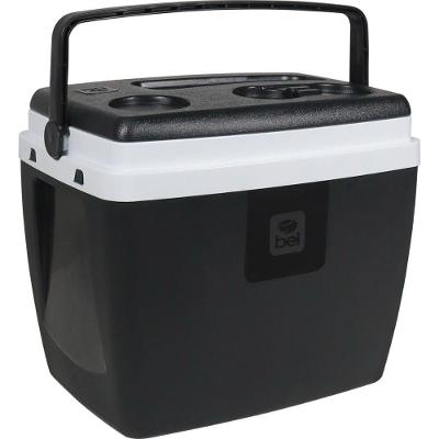 Caixa Térmica 36l Bel Preta E Branca Com Trava E Alça