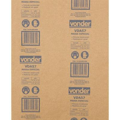 Lixa Folha Massa G100 225x275mm Vda-57 Com 50 Peças Vonder