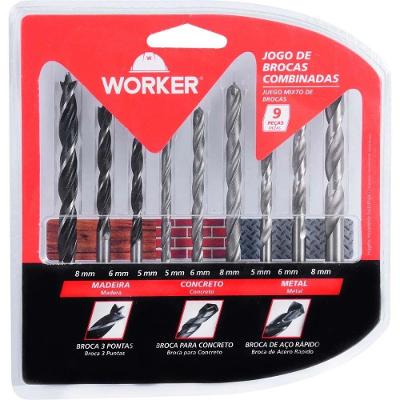 Kit Esmerilhadeira Furadeira 220v 24pc Worker