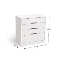 Cômoda Casal S824 4 Gavetas Freijó - Kappesberg - 3