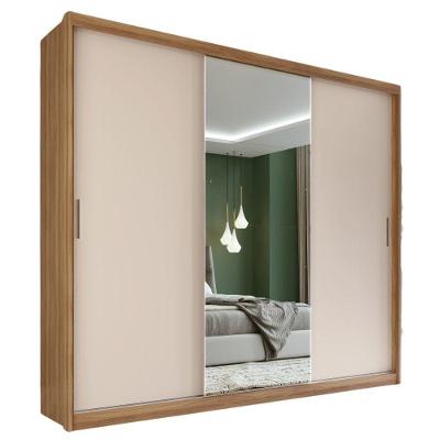 Guarda Roupa Casal 3p 4g Com Espelho 235 Cm 32415 Amendola Off White Demobile Amendola Off White