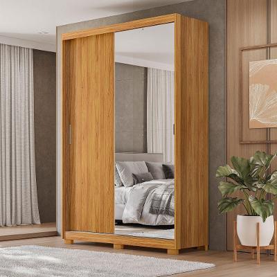 Guarda Roupa Star 2pt 4gav Com Espelho Demobile Cinamomo/off White