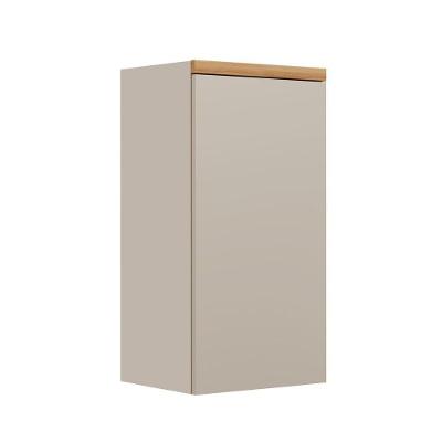 Armário Aéreo Allure Linea Brasil 40cm Mdf Jequitiba/gris Fosco