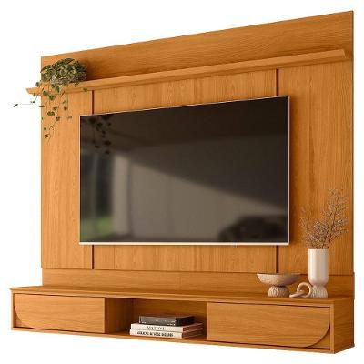 Painel Suspenso Para Tv 65 Pol Aura 2 Portas Deslizantes 182 Cm Cinamomo Madetec Cinamomo