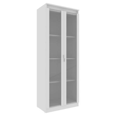 Armario Multiuso 2 Portas Vidro 160x60 Cm Am3111 Branco Tecno Mobili Branco