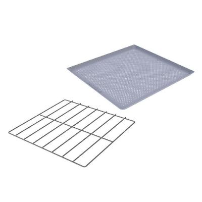 Kit Grade Cromada 35x35 + Assadeira Perfurada Alumínio 35x35 Fornos Prp-004/008 - Progás