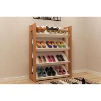 Armário Sapateira Quarto AZ1025 Baixa Amêndoa/Branco - Tecno Mobili - 1