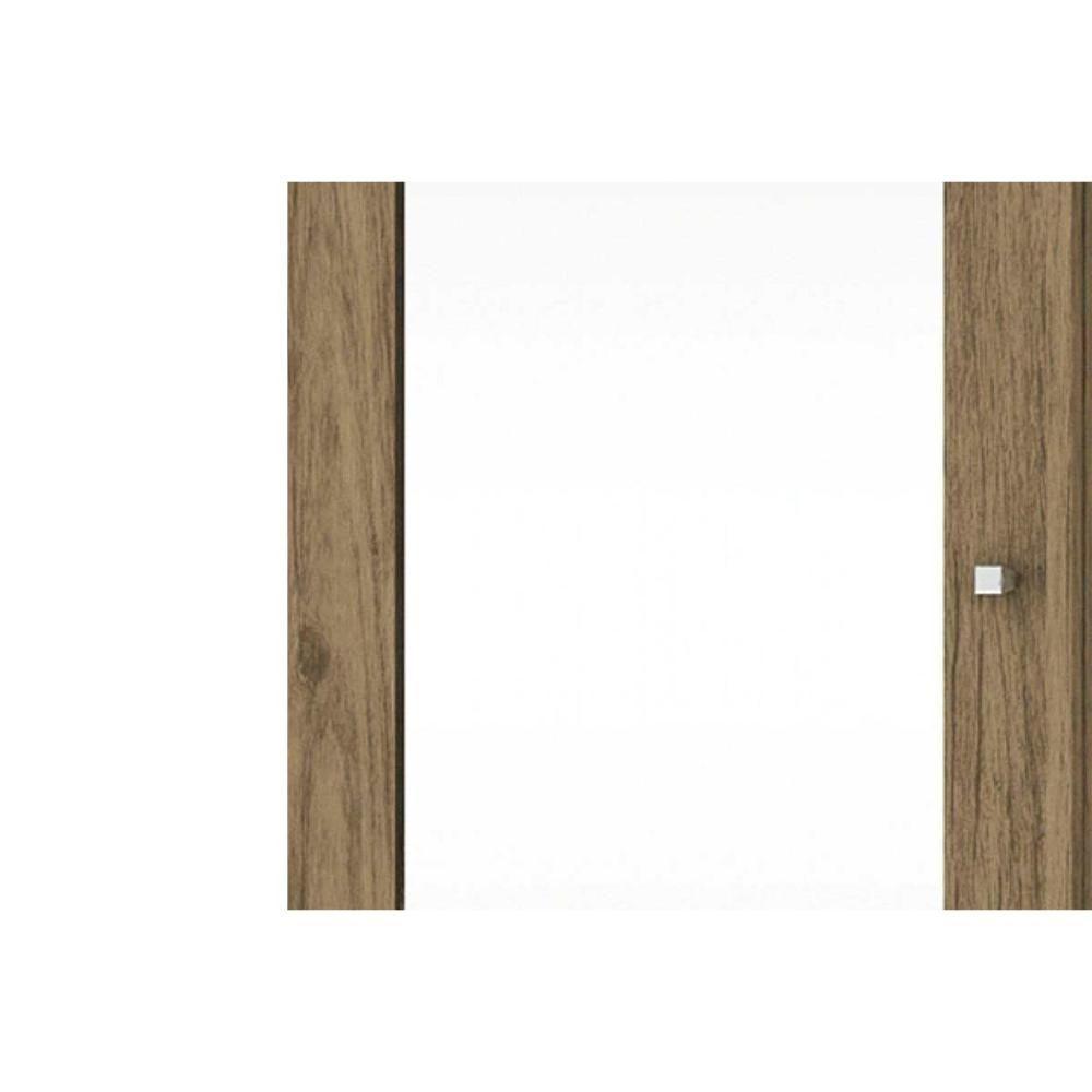 Armário Sapateira Quarto Duetto c/ 1 Porta c/ Espelho Rústico - Henn - 6