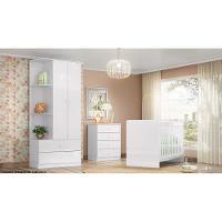 Cômoda De Quarto Labirinto C/ 4 Gavetas Branco - Henn - 2