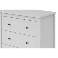 Cômoda de Quarto Horizontal Maggiore c/ 6 Gavetas Branco - Lopas - 2