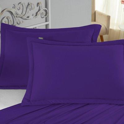 Porta Travesseiro Matelado Nobre 2 Peças Malha 100% Algodão - Roxo