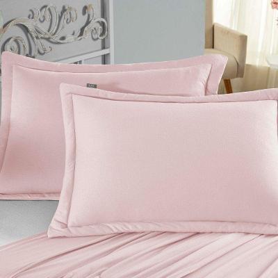 Porta Travesseiro Matelado Nobre 1 Peça Malha 100% Algodão - Rosa