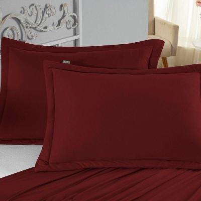 Porta Travesseiro Matelado Nobre 1 Peça Malha 100% Algodão - Vinho