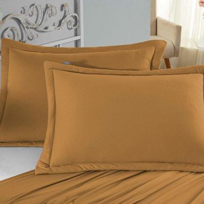 Porta Travesseiro Matelado Nobre 2 Peças Malha 100% Algodão - Cobre