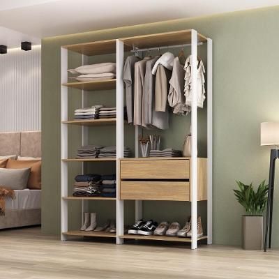 Closet Aberto Modulado Allegra Multimóveis Mp4389 Branco/madeirado