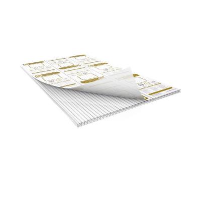 Chapa De Policarbonato Alveolar Cristal 4mm - 2,10m X 6,00m - Smart Cristal: 80% De Transmissão De Luz