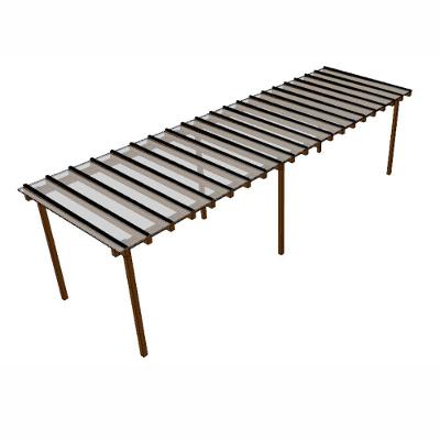 Kit Policarbonato Cristal 4mm 11,00m X 2,00m - Perfis Naturais Cristal: 80% De Transmissão De Luz