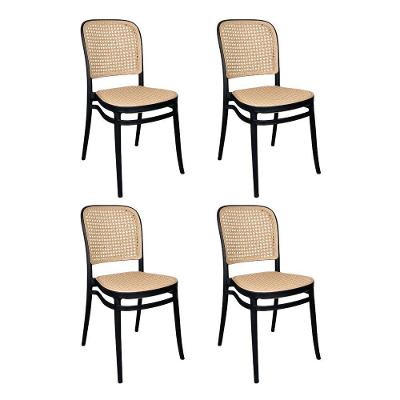 Cadeira De Jantar Roma Para Sala E Cozinha Preto 4