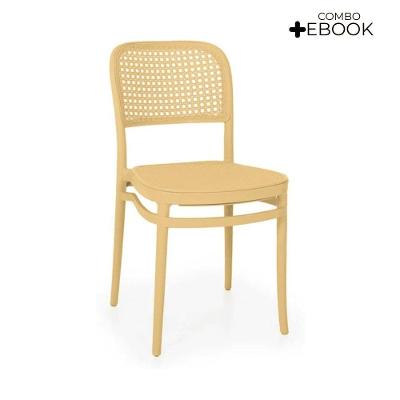 Cadeira De Jantar Roma Para Sala E Cozinha Bege 1