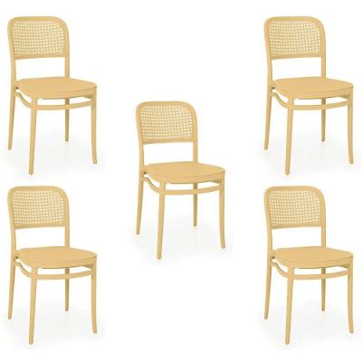 Cadeira De Jantar Roma Para Sala E Cozinha Bege 5