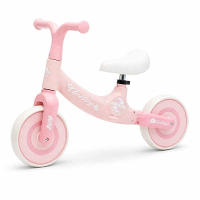 Bicicleta De Equilíbrio Infantil Sem Pedal Rosa Regulável