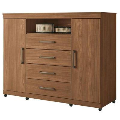 Comoda Havana Master Com Rodizio Jatobá Acetinado - Santos Andirá