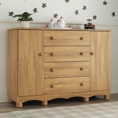 Cômoda Infantil 125cm 2 Portas E 4 Gavetas Dengo Multimóveis Mp4440 Madeirado Madeirado