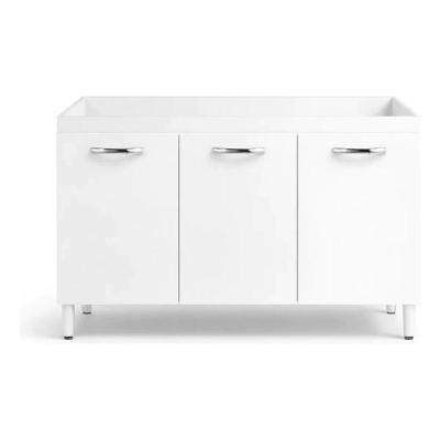 Gabinete Pia Cozinha Balcão Beatriz 3 Portas S/tampo 120cm Branco - Mobili