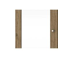 Armário Sapateira Quarto Duetto c/ 1 Porta c/ Espelho Branco - Henn