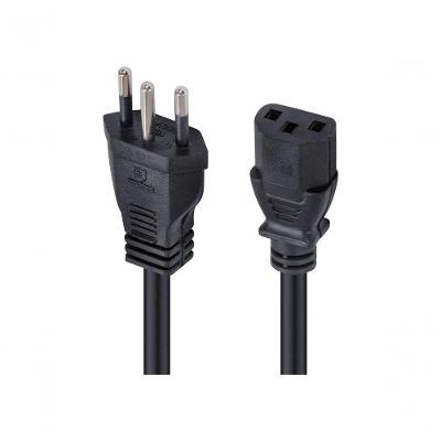 Cabo De Força Tripolar Para Fonte 3x0,75 Mm 250v - 0,5m (10