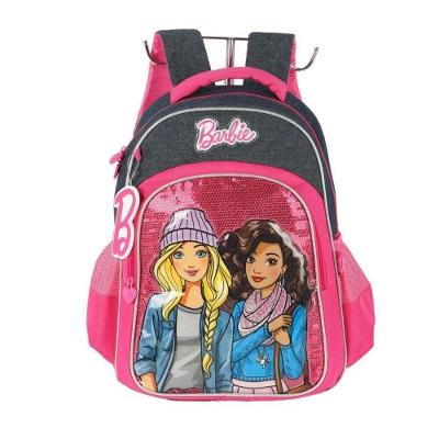 Mochila De Costas Escolar Infantil Barbie Azul