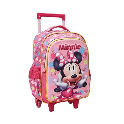 Mochila De Carrinho Escolar Minnie 3d Xeryus