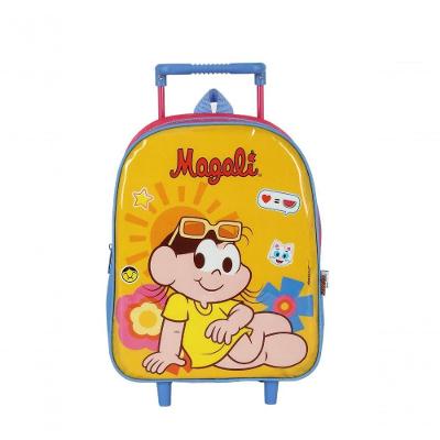 Mochila Com Rodas Turma Da Monica Amarelo - único Amarelo