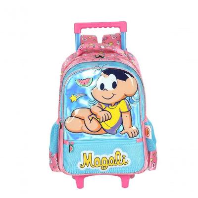 Mochila Com Rodas Turma Da Monica Azul - único Azul