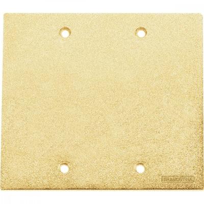 Tampa Cega Para Caixa De Piso 4X4 Dourada