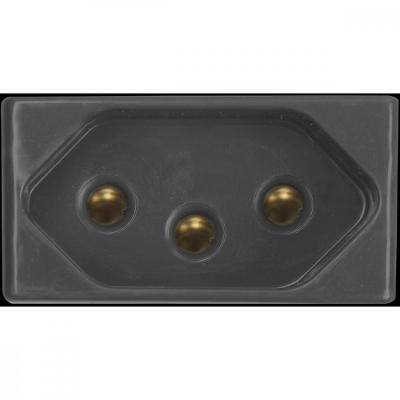 Módulo Tomada 2p+t Tramontina 20 A 250 V Grafite