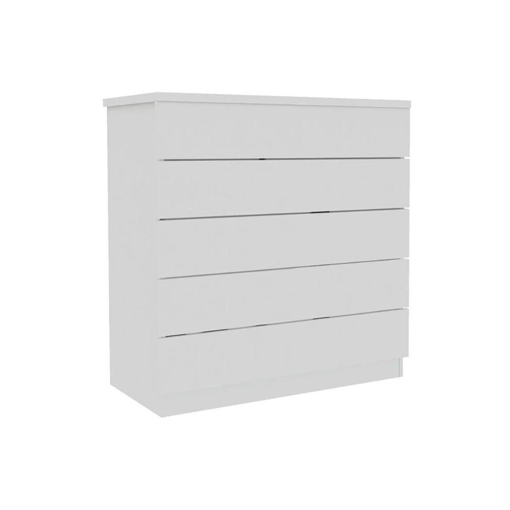 Cômoda de Quarto Premium c/ 5 Gavetas Neve - Tcil Móveis - 4