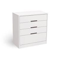 Cômoda de Quarto S824 c/ 4 Gavetas Polipropileno Branco - Kappesberg - 2