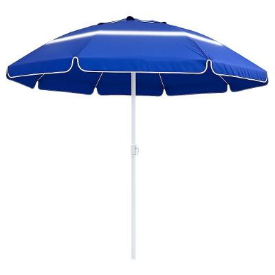 Guarda-sol Gigante 2,40m Anti Uv Para Praia E Piscina Com Respiro E Alta Estabilidade - Azul