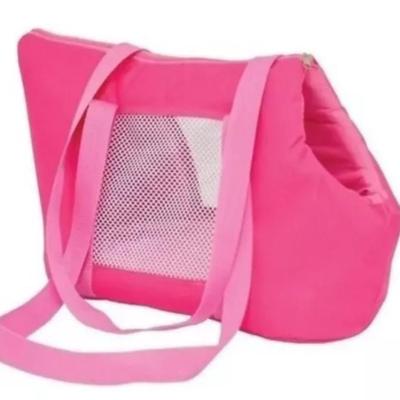 Bolsa De Transporte Pet Dobrável Para Cães E Gatos Até 7 Kg Conforto E Segurança Em Viagens E Passeios Rosa