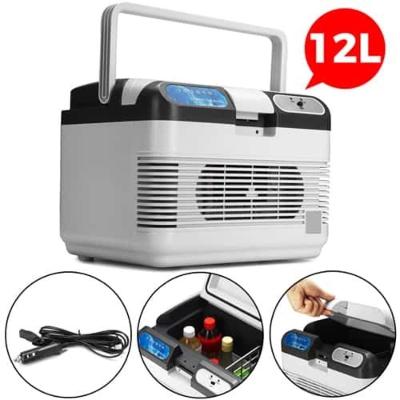 Geladeira Mini Cooler Portátil 12 Litros 2 Em 1 Que Resfria E Aquece Ideal Para Carro Barco Viagens E Uso Diário - 12v